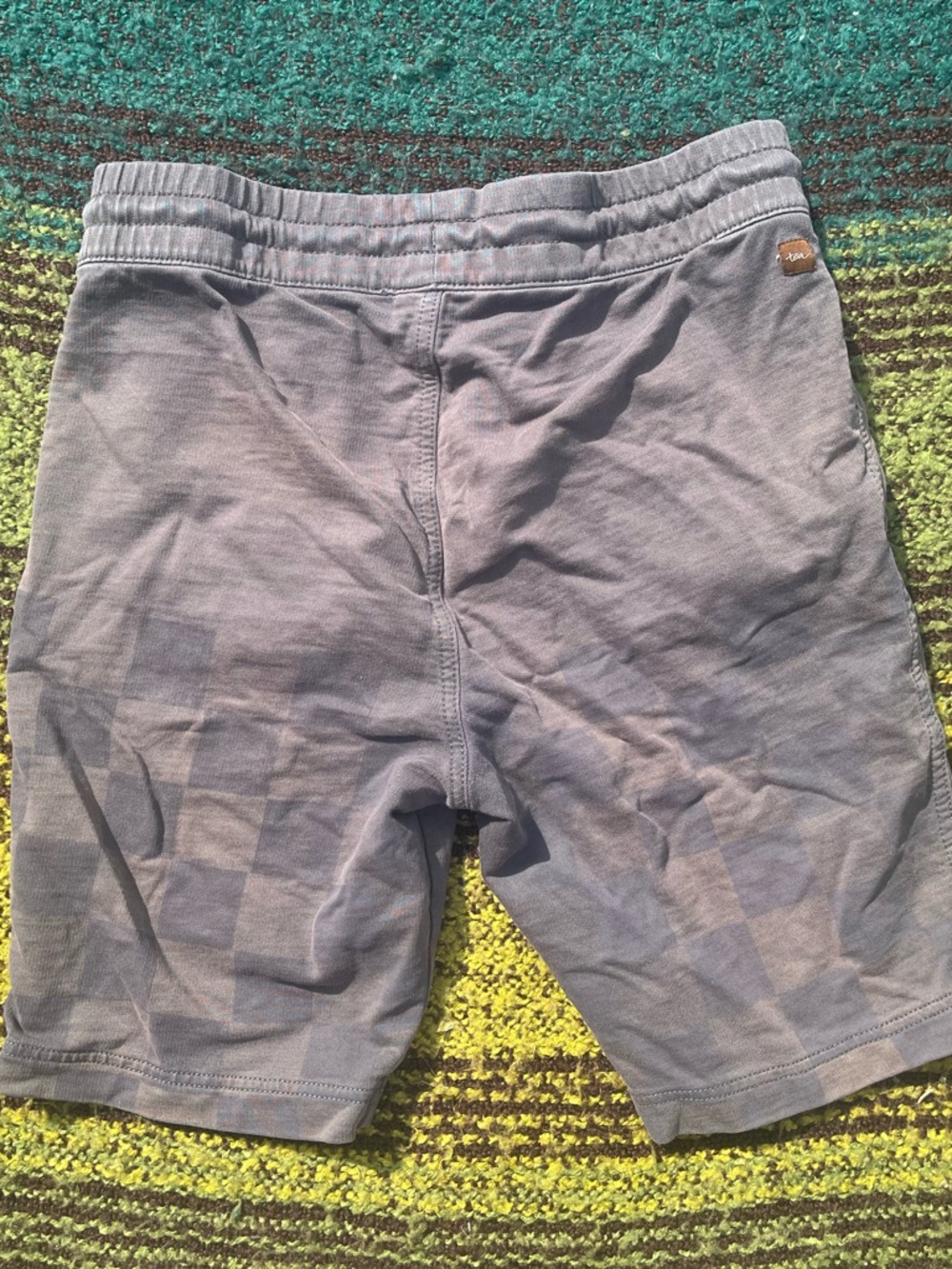Tea Collection Gray Checkered Kids Shorts - Picture 5 of 5